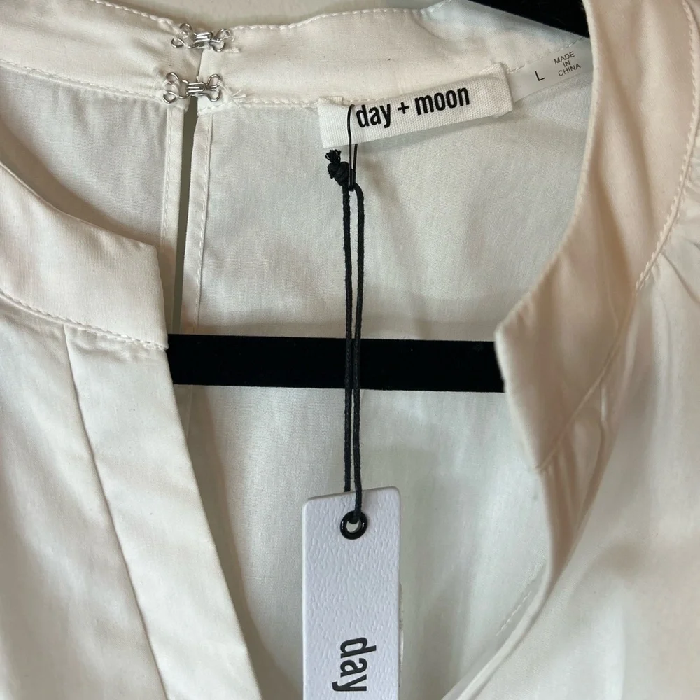 Day + Moon Sammy Romper Dress White Size L - Picture 5 of 8